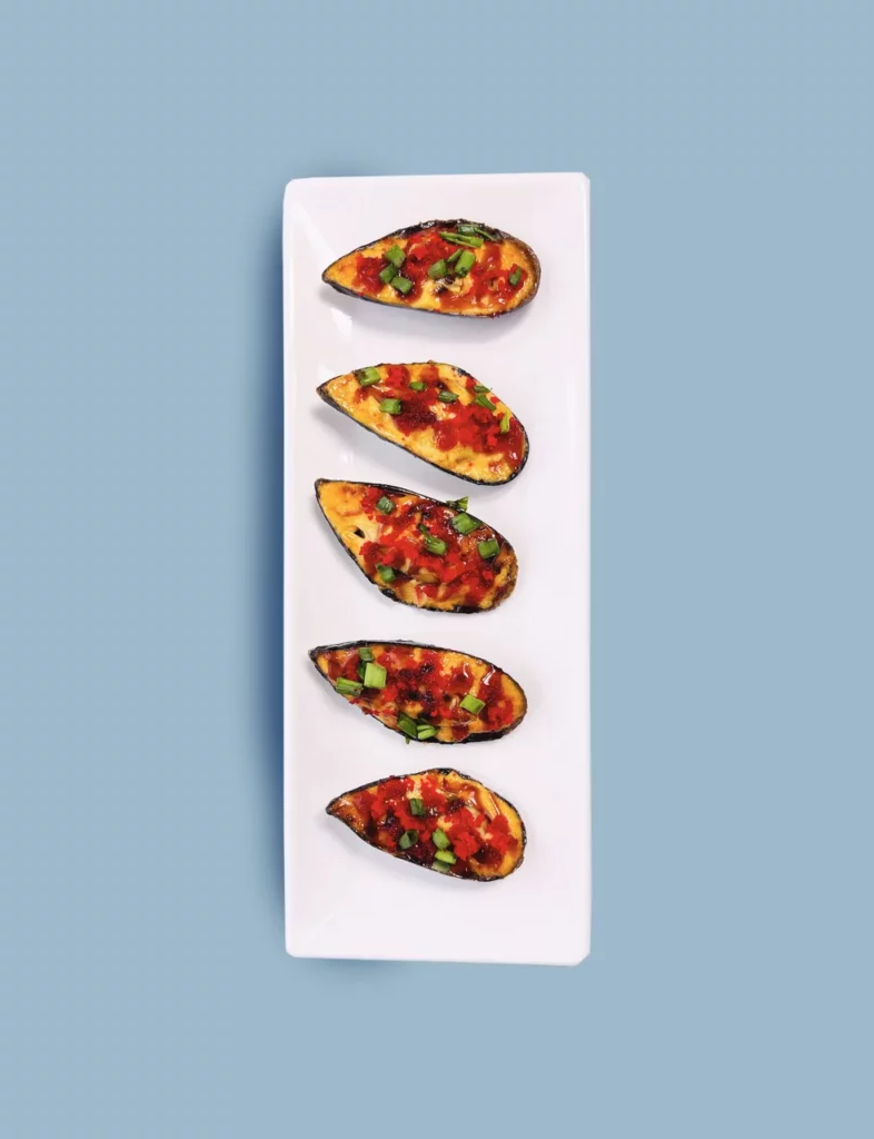 🌶️ Мидии запеченный под спайси соусом